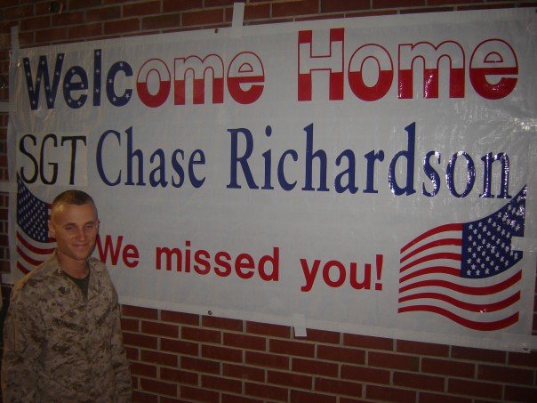 Owner, Chase, as a marine.