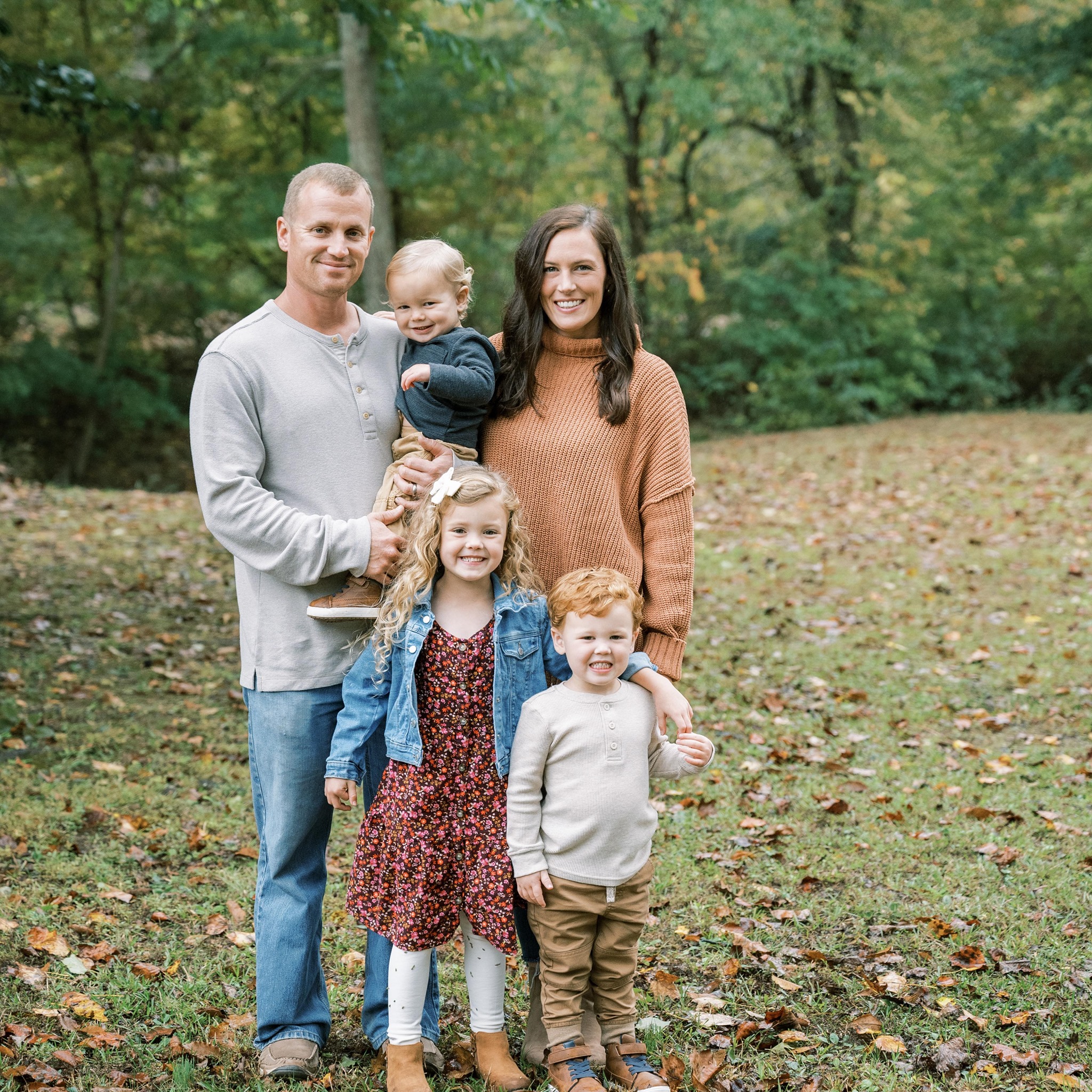 Owner, Chase, with wife and three children.